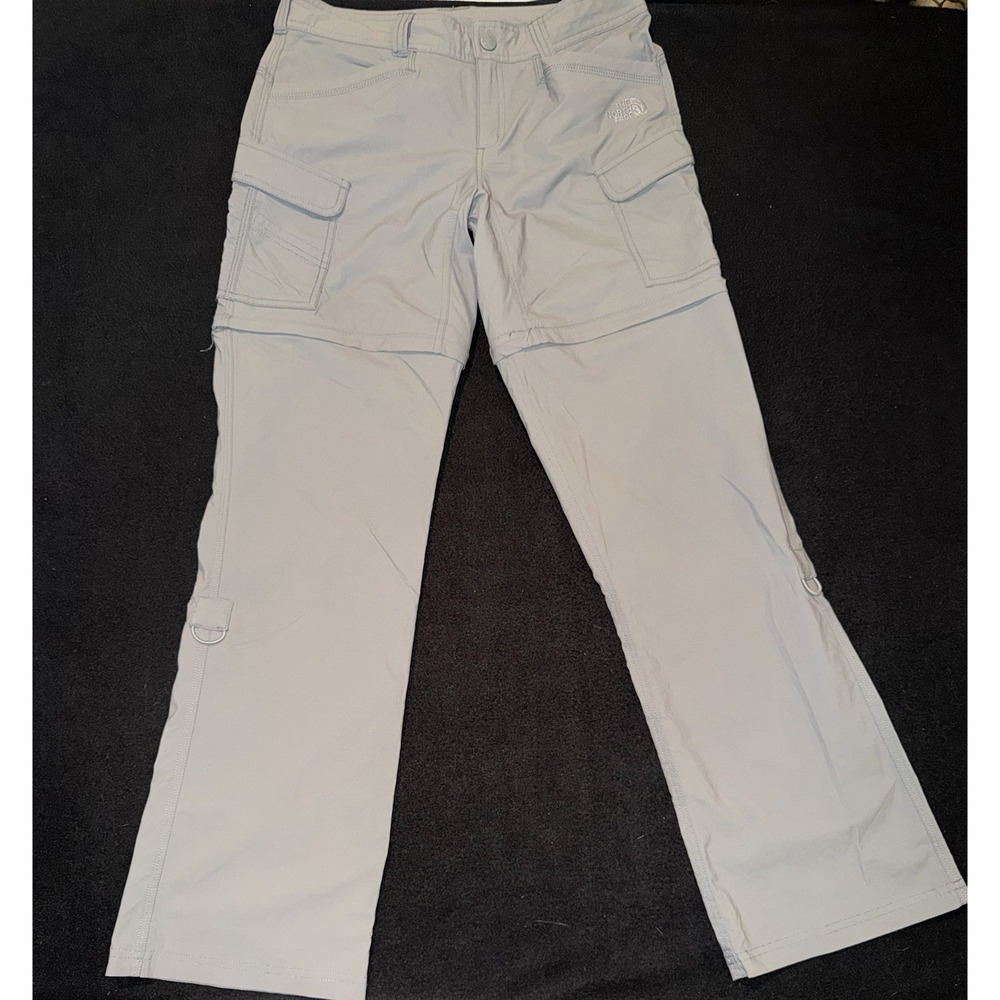 The North Face Convertible Hiking Pants Grey Zip Off Cargo Women's Size 4